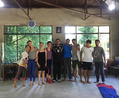 after the Hatha Classes, students enjoy a boxing session during the 45-day Yoga Teacher Training Course