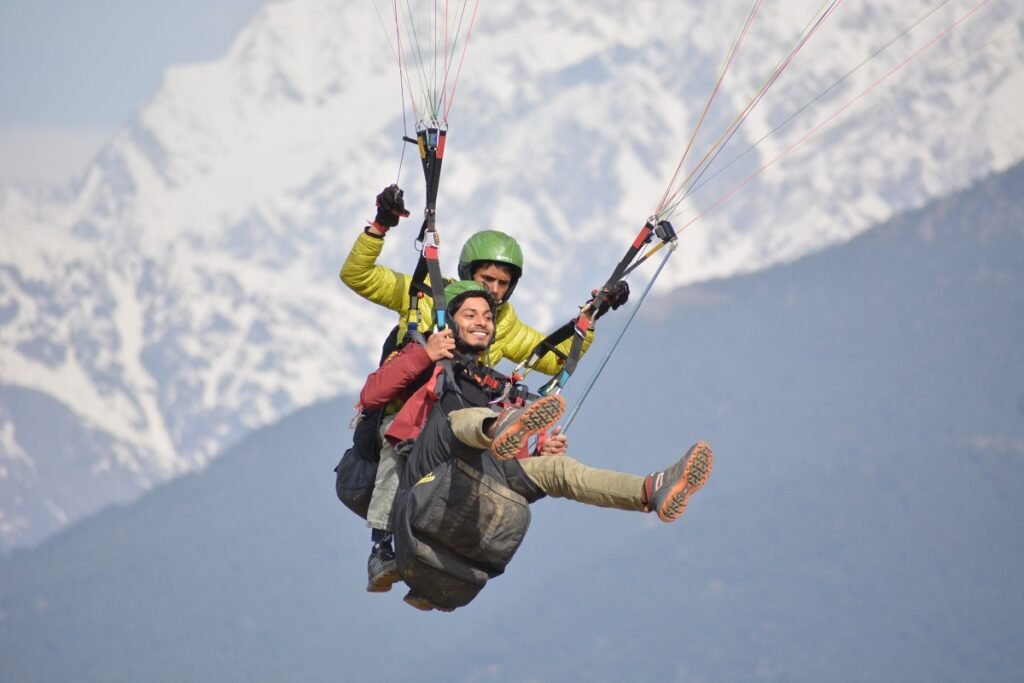 freedom and fearlessness, two core concepts in yoga being represented by a person flying
