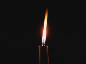Solitary Candle Flame, archetype of Anahata or Heart Chakra in Yoga Psychology
